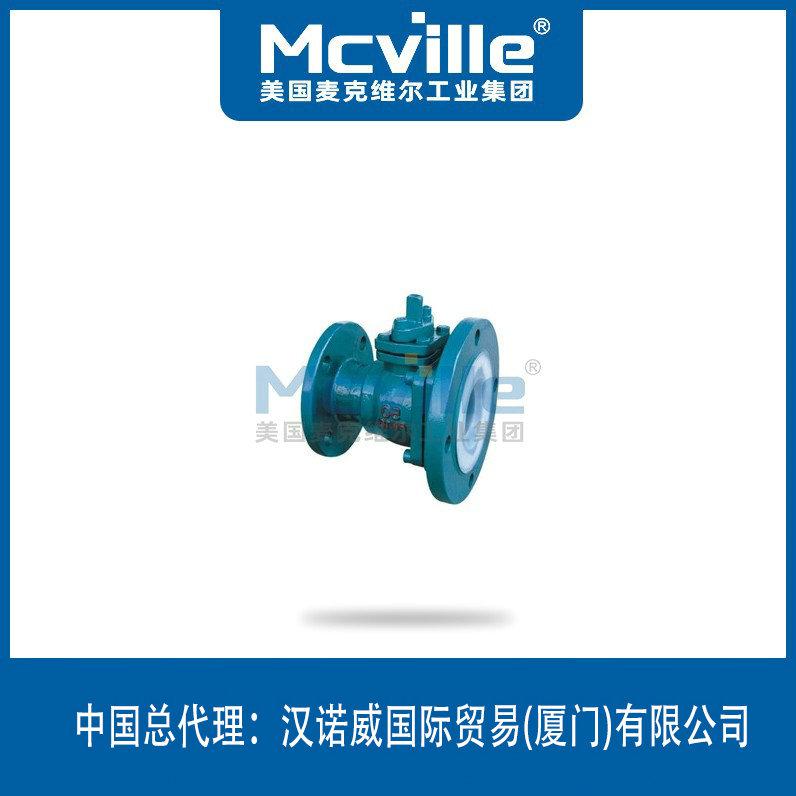 進口襯氟放料球閥