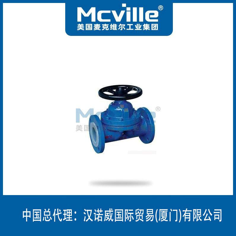 進(jìn)口堰式襯膠隔膜閥