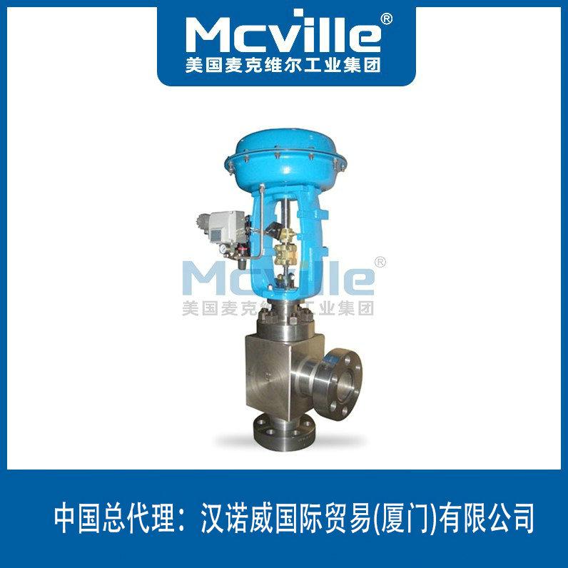 進口氣動角式截止閥