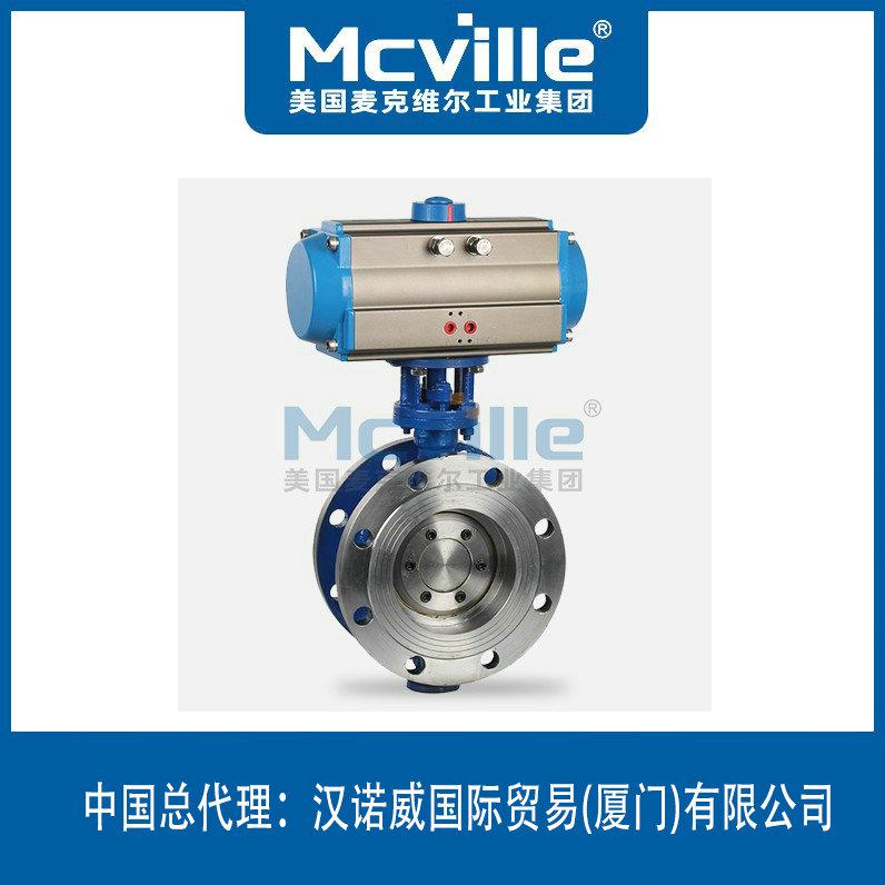 進口氣動法蘭蝶閥