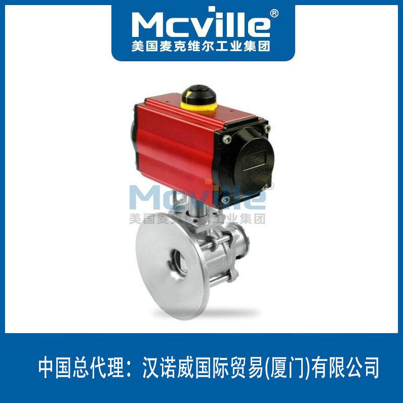 進口氣動放料球閥