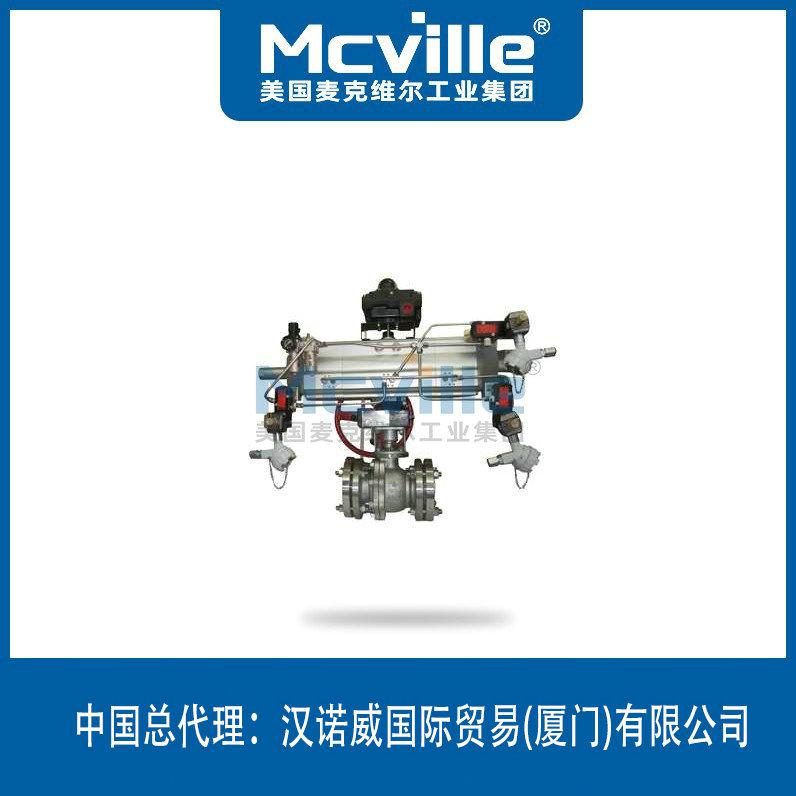 進口三段式氣動球閥