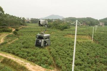 穿梭機高空行走送包裹！茂名試水全國首條智慧物流快線