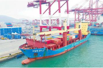 “青島港-扎魯比諾港-琿春”航線開通