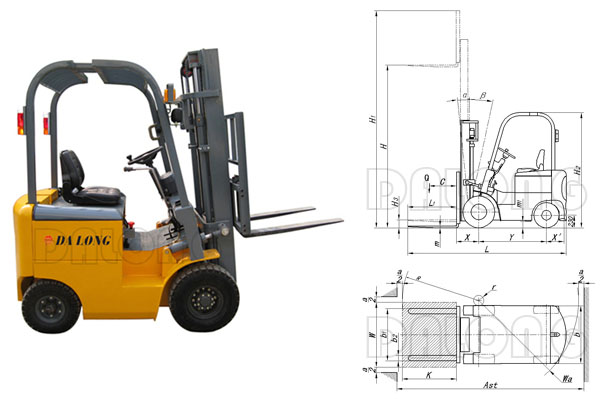 CPD15QA 四支點全電動叉車