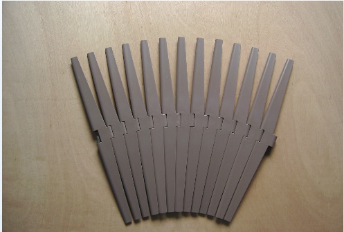 500MM加寬型塑鋼轉(zhuǎn)彎鏈板