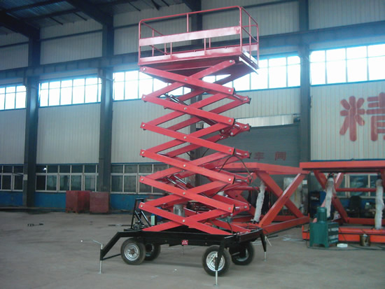 生產(chǎn)銷售四輪移動(dòng)式液壓升降平臺(tái)