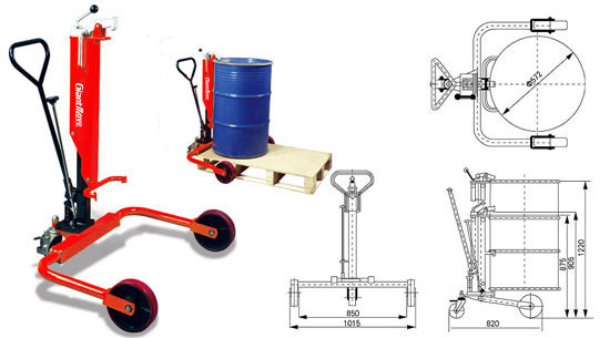 GIANT-MOVE液壓升高油桶搬運車 CA-A251