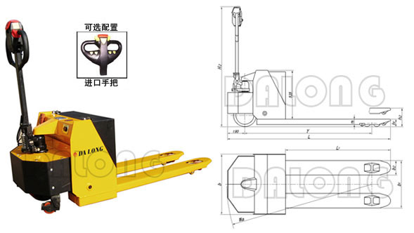 無錫大隆CBDA 半電動托盤搬運(yùn)車 