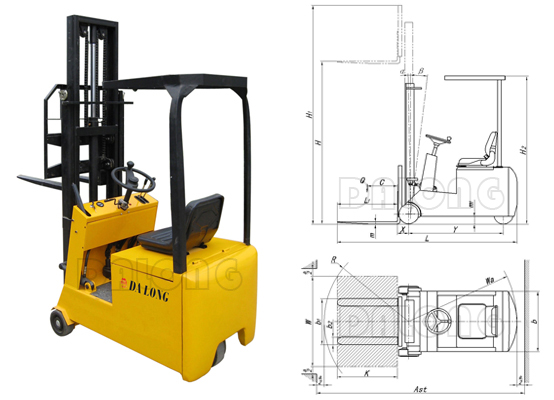 無錫大隆CPD5SZ 輕小型全電動平衡重叉車 