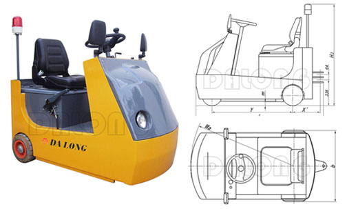無錫大隆QD30 電動(dòng)牽引車 