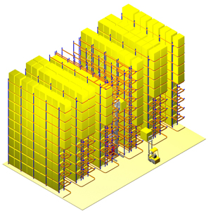 窄巷道托盤貨架 (VNA Pallet Racking)