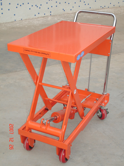 液壓手推平臺車5