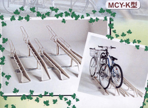 傾斜式自行車架 