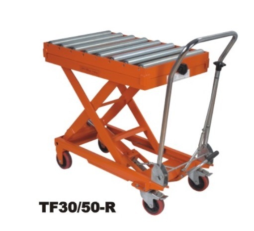 TF30R/50R液壓手推平臺車帶滾道