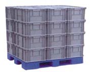 可堆式帶蓋物流箱
