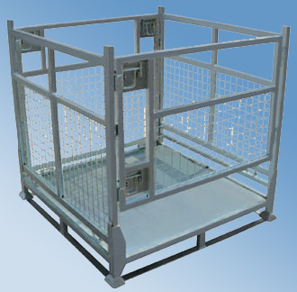  鋼網折疊式托盤箱