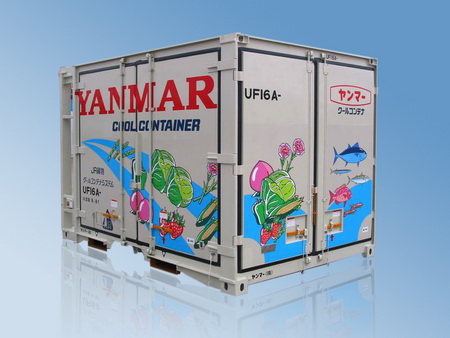 12鋼質側后開門日本內陸冷藏箱