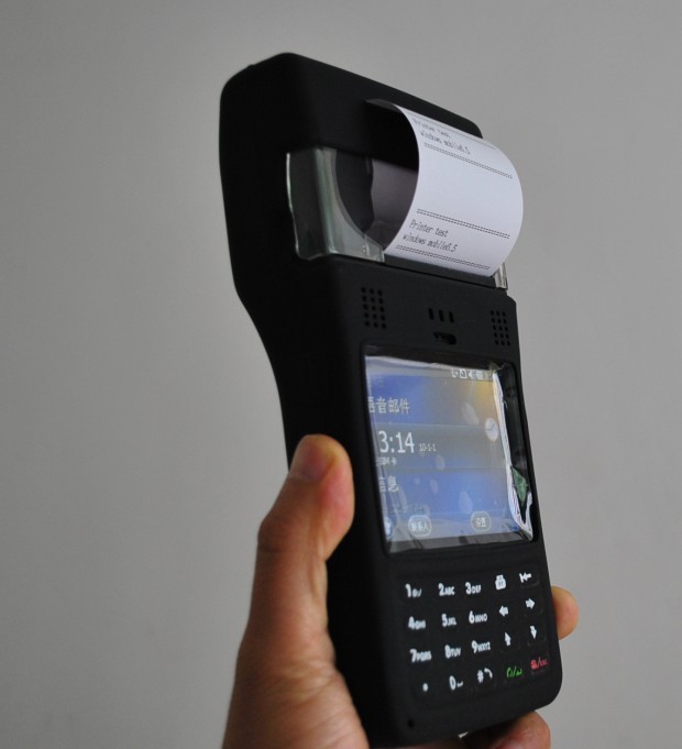 打印一體掃描條碼無線PDA-POS終端