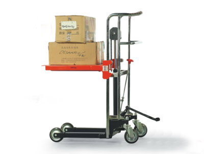 上海輕型諾力升高車，諾力小型液壓堆高車，上海諾力行李堆高車