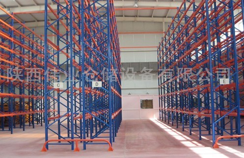 供應立體倉庫貨架橫梁式貨架[適用其他叉車]