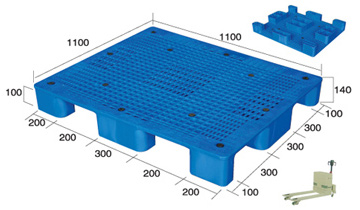 供應(yīng)塑料托盤QH-1111網(wǎng)格九腳