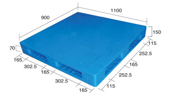 供應(yīng)塑料托盤QH-1109H(G)平板雙面（內(nèi)置鋼管）