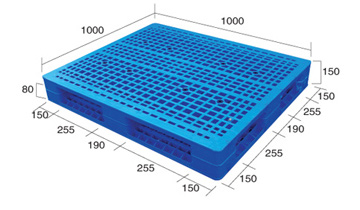 供應(yīng)塑料托盤QH-1010H(G)網(wǎng)格雙面（內(nèi)置鋼管)