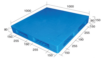 供應(yīng)塑料托盤QH-1010H(G)平板雙面（內(nèi)置鋼管）
