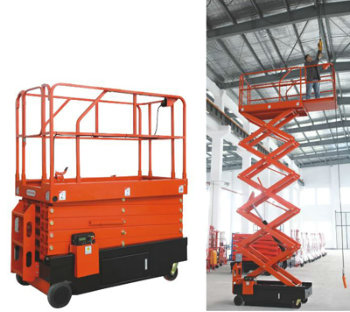 半電動剪叉式升降機，高空升降平臺，上海剪叉式高空作業(yè)車