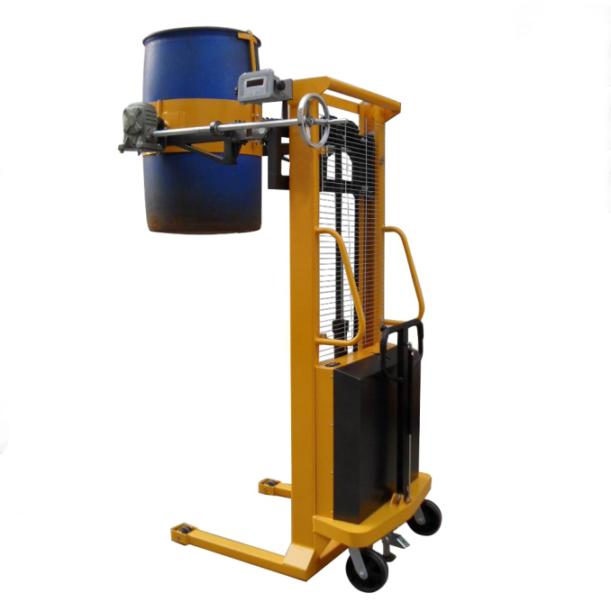 半電動油桶堆高車，天津電動油桶車，叉車配件齊全，專業(yè)維修叉車