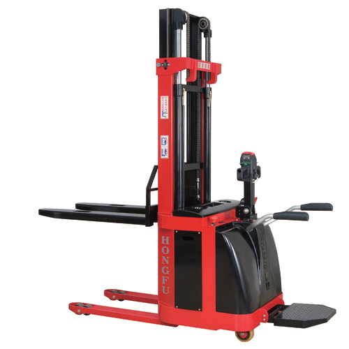 鴻福全電動自走式堆高機（帶護欄）