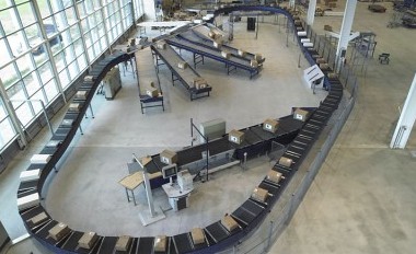 電商分揀線|滾筒分揀輸送線|轉(zhuǎn)動(dòng)滾筒式輸送線