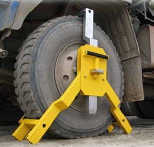 巨型三爪車輪鎖 三腳車輪鎖
