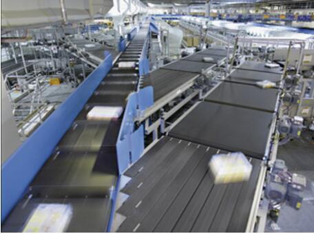 英特諾水平型交叉帶式分揀機-英特諾物流機械有限公司