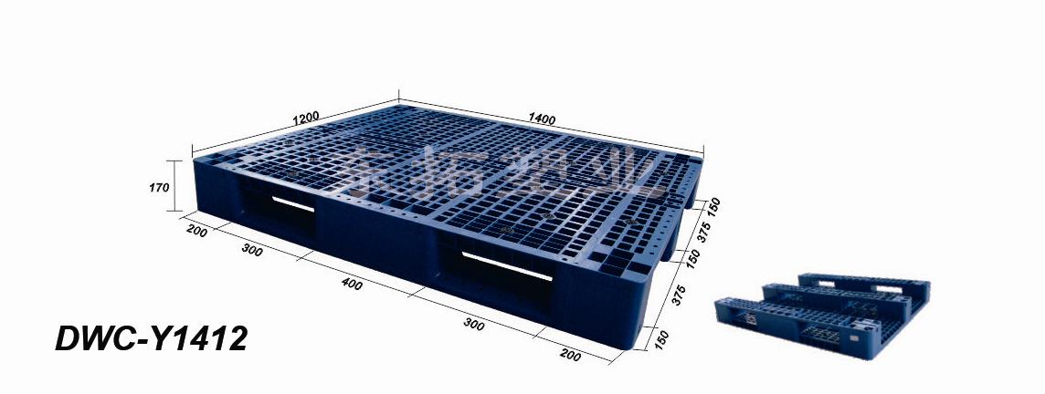 寧波東拓 塑料托盤  網(wǎng)格川字1412