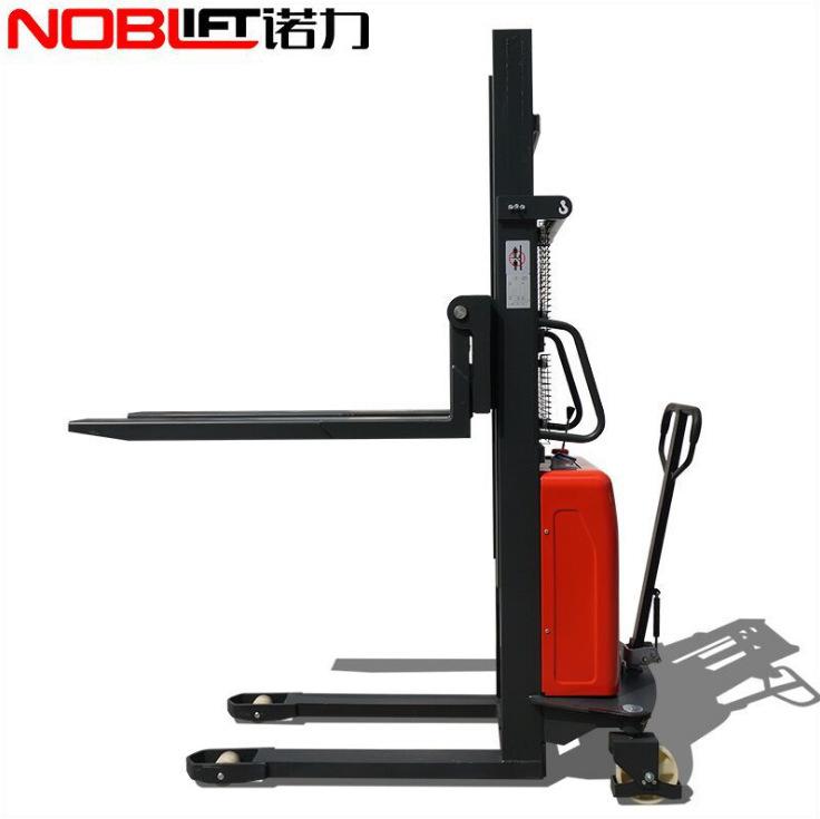 上海半電動堆高車 諾力堆垛機手動半自動液壓手搖升降叉車SPN1535
