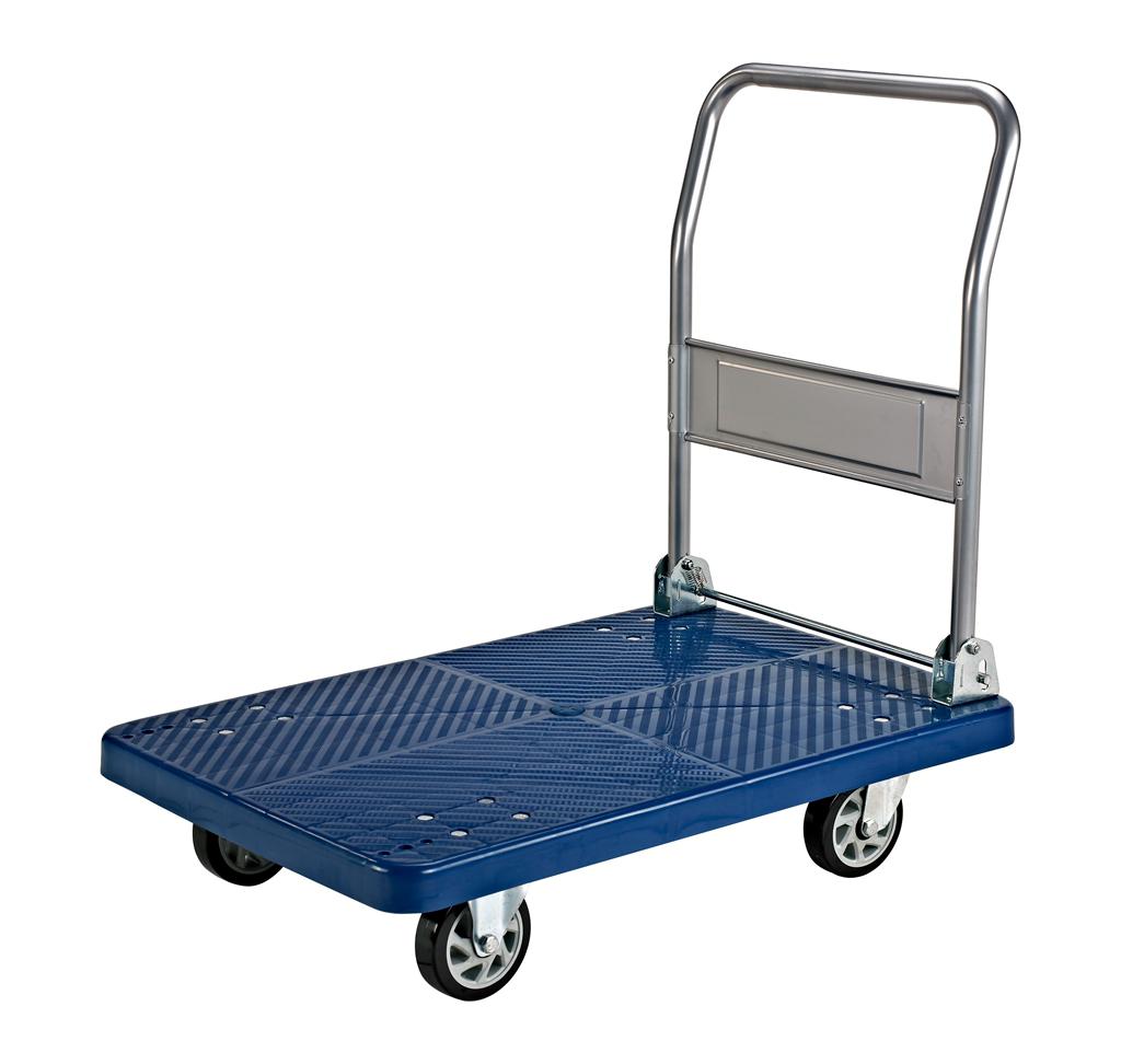 90*60cm 300kg優(yōu)質(zhì)塑料平板手推車
