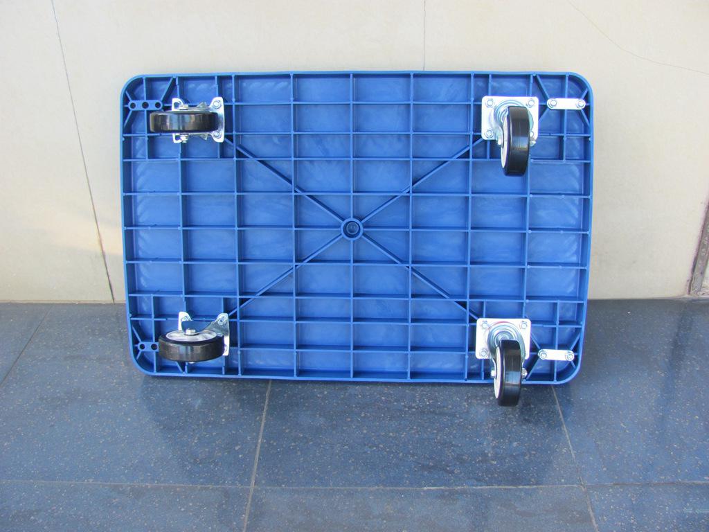 72*48cm  承重150kg 優(yōu)質(zhì)藍(lán)色塑料平板手推車