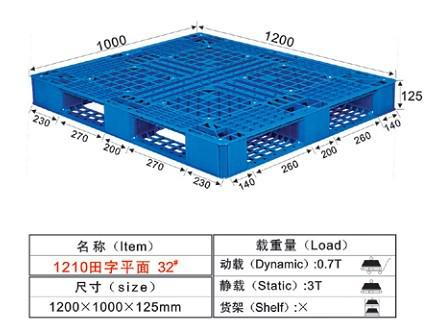 32號(hào)田字型塑膠卡板