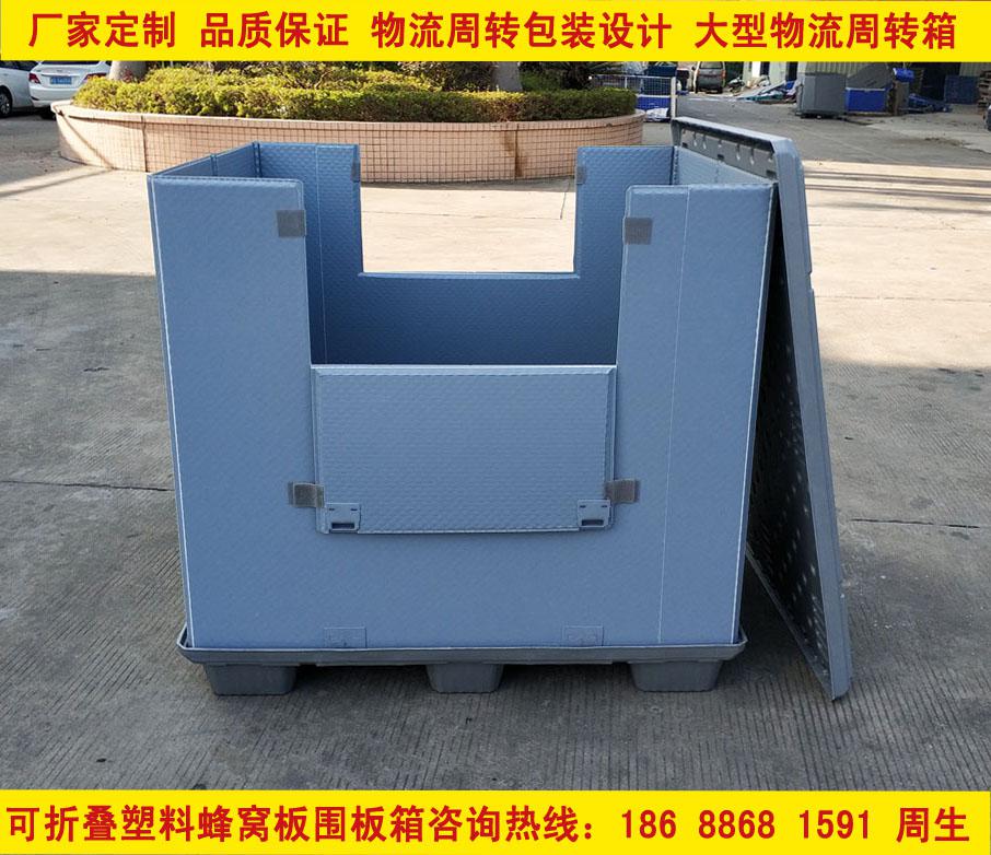 大型塑料蜂窩板圍板箱可循環(huán)回收利用