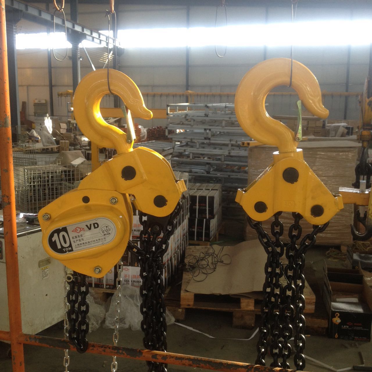 滬工VD雙軸承手動(dòng)葫蘆0.5噸1噸2噸3噸5噸便捷式葫蘆吊機(jī)升降葫蘆