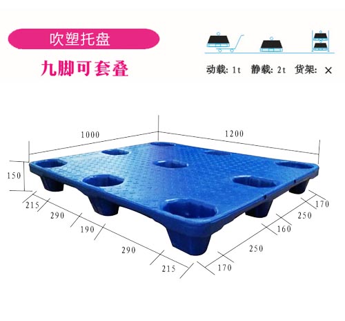 1.1*1.1米吹塑托盤雙面托盤廠家直銷1111雙面吹塑托盤生產(chǎn)廠家