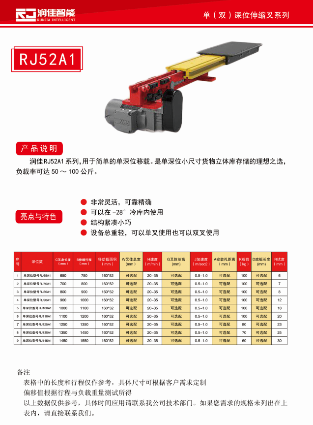 堆垛機(jī)雙向自動(dòng)伸縮貨叉