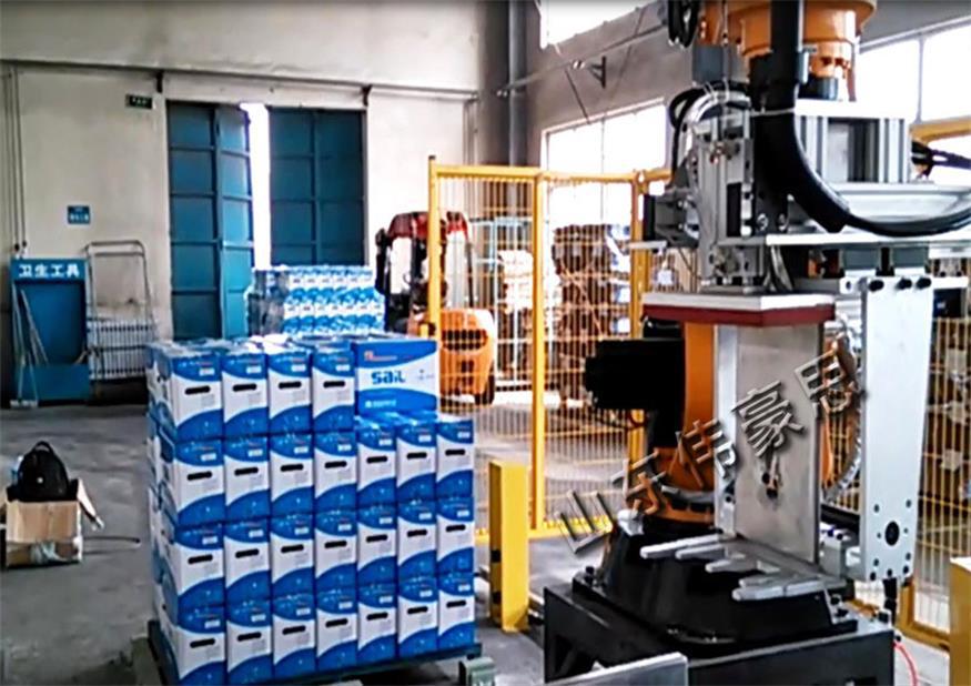 定制米醋碼垛流水線 自動化箱子碼垛機器人