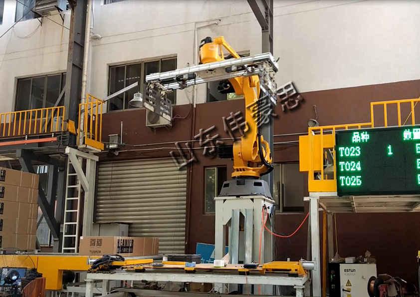 山東飲料自動裝箱碼垛生產(chǎn)線 全自動化裝箱機(jī)