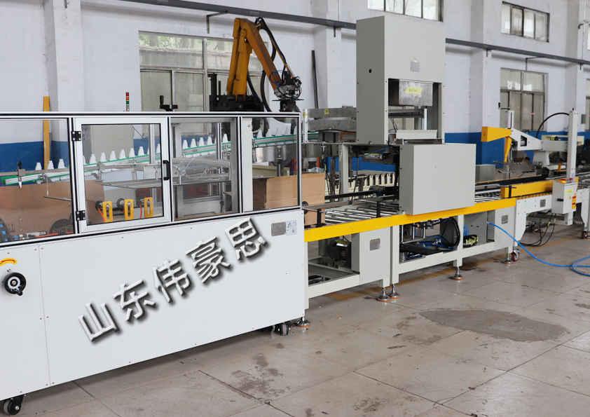 山東飲料自動裝箱碼垛生產(chǎn)線 全自動化裝箱機