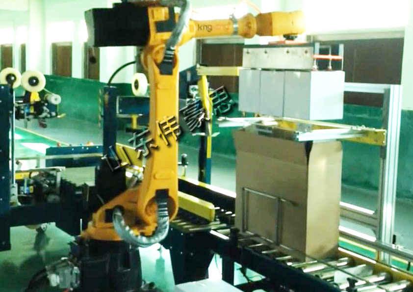 定制果汁高位拆垛機(jī)械手 全自動(dòng)機(jī)器人卸垛系統(tǒng)解決方案