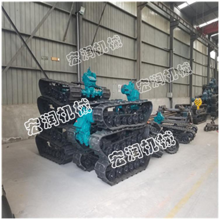  履帶鉆機(jī)底盤(pán)價(jià)格   鋼制履帶底盤(pán)  3-10噸工程橡膠履帶底盤(pán)