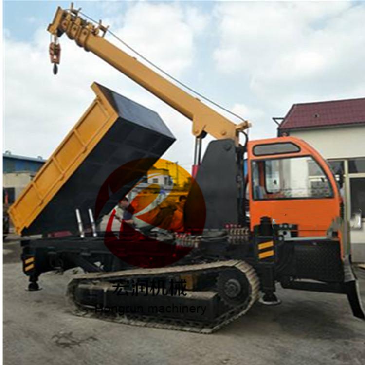 全新小型履帶自卸車 山地林木履帶隨車吊